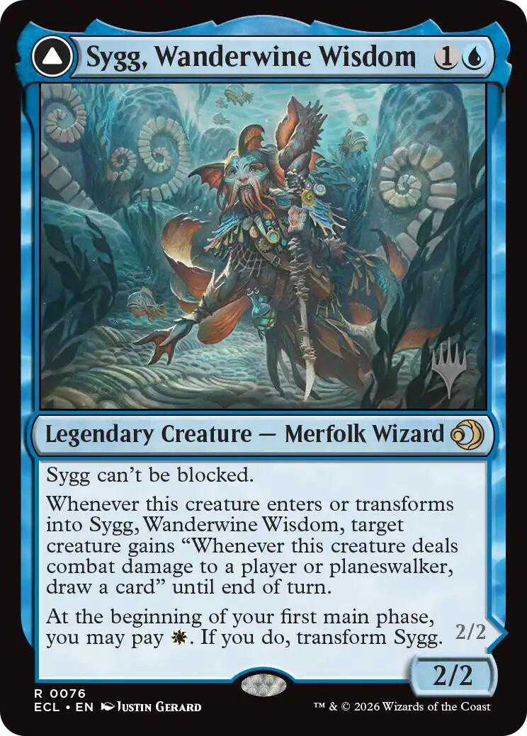 Sygg, Wanderwine Wisdom [Lorwyn Eclipsed Promos] - Destination Retro