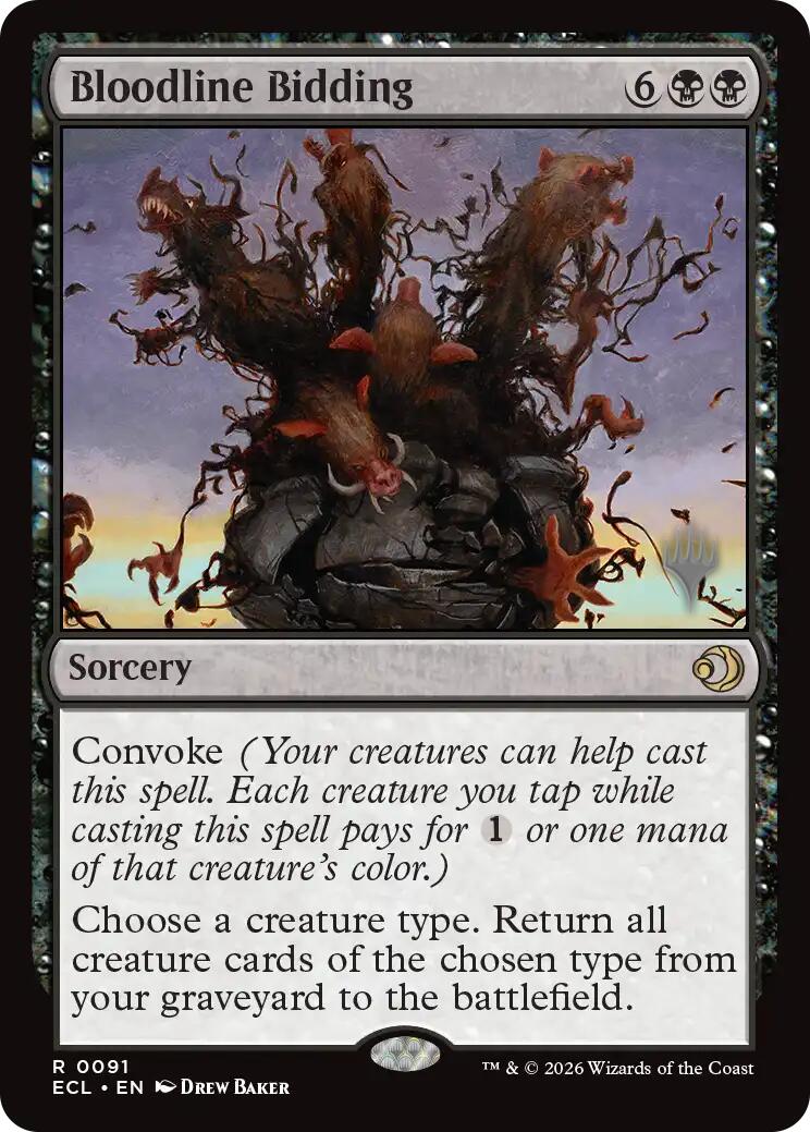 Bloodline Bidding [Lorwyn Eclipsed Promos] - Destination Retro