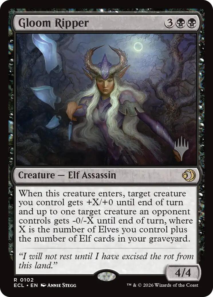 Gloom Ripper [Lorwyn Eclipsed Promos] - Destination Retro