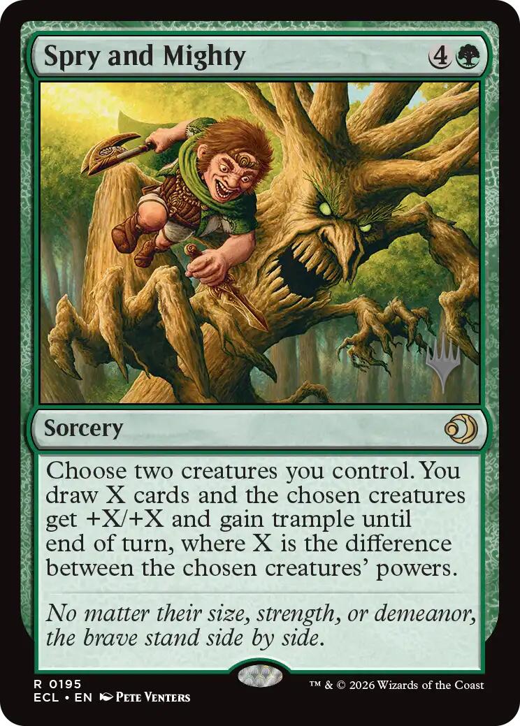 Spry and Mighty [Lorwyn Eclipsed Promos] - Destination Retro
