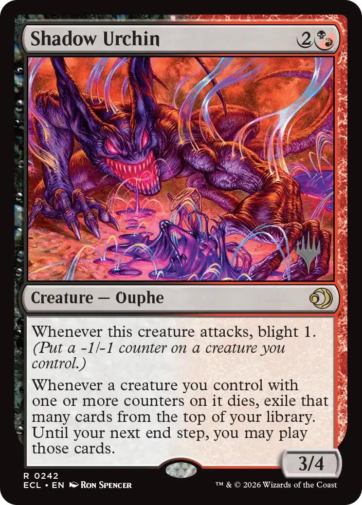Shadow Urchin [Lorwyn Eclipsed Promos] - Destination Retro