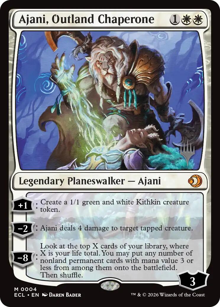 Ajani, Outland Chaperone [Lorwyn Eclipsed Promos] - Destination Retro