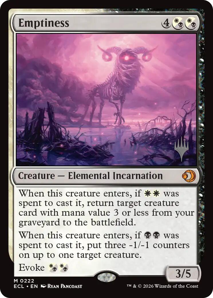 Emptiness [Lorwyn Eclipsed Promos] - Destination Retro