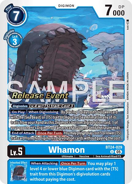 Whamon [BT24-029] [Time Stranger Release Events Cards] - Destination Retro