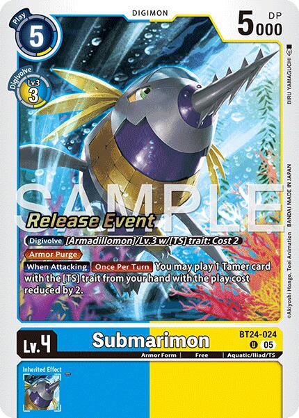 Submarimon [BT24-024] [Time Stranger Release Events Cards] - Destination Retro