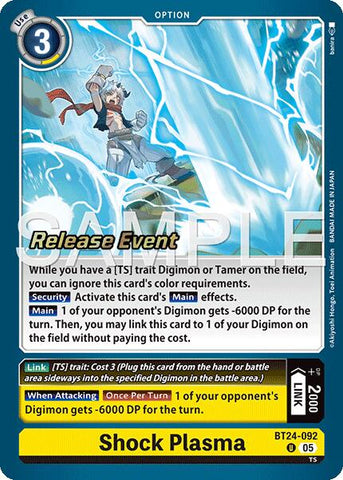 Shock Plasma [BT24-092] [Time Stranger Release Events Cards] - Destination Retro