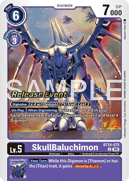 SkullBaluchimon [BT24-075] [Time Stranger Release Events Cards] - Destination Retro