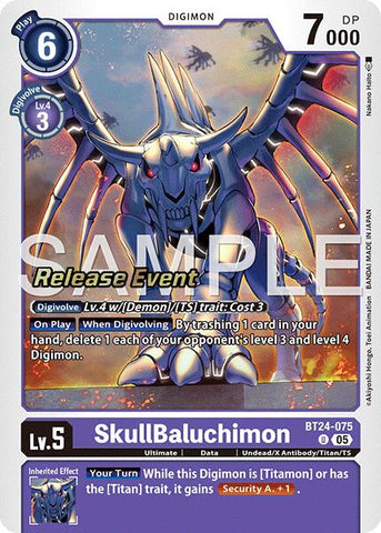SkullBaluchimon [BT24-075] [Time Stranger Release Events Cards] - Destination Retro