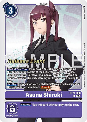 Asuna Shiroki [BT24-088] [Time Stranger Release Events Cards] - Destination Retro