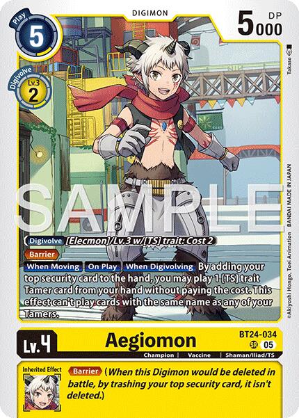 Aegiomon [BT24-034] [Time Stranger] - Destination Retro