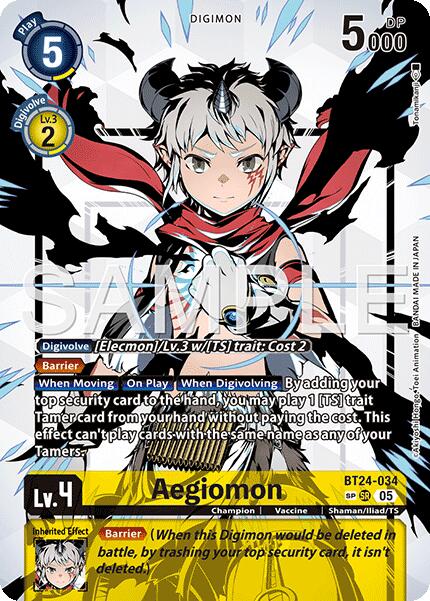 Aegiomon [BT24-034] (SP) [Time Stranger] - Destination Retro