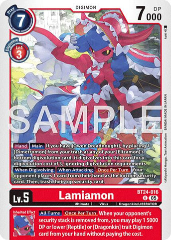 Lamiamon [BT24-016] [Time Stranger] - Destination Retro