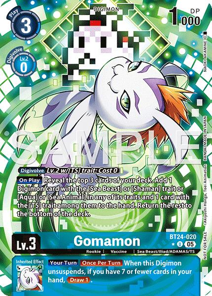 Gomamon [BT24-020] (Box Topper) [Time Stranger] - Destination Retro