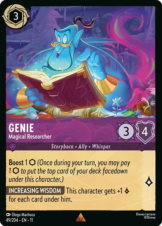 Genie - Magical Researcher (49/204) [Winterspell] - Destination Retro