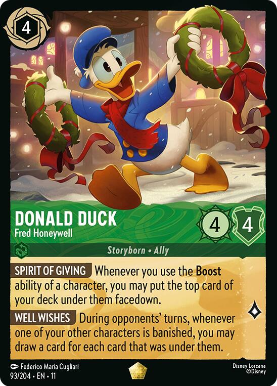 Donald Duck - Fred Honeywell (93/204) [Winterspell] - Destination Retro