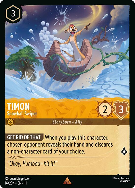 Timon - Snowball Swiper (16/204) [Winterspell] - Destination Retro