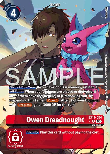 Owen Dreadnought [EX11-054] (Alternate Art) [Dawn of Liberator] - Destination Retro