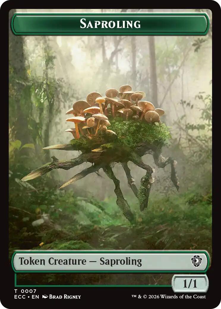 Saproling // Scarecrow Double-Sided Token [Lorwyn Eclipsed Tokens] - Destination Retro