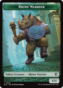Rhino Warrior // Elemental (0010) Double-Sided Token [Lorwyn Eclipsed Tokens] - Destination Retro