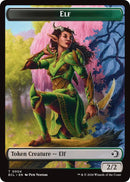 Elf // Treasure Double-Sided Token [Lorwyn Eclipsed Tokens] - Destination Retro