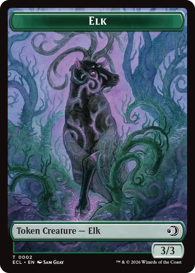 Elk // Mutavault Double-Sided Token [Lorwyn Eclipsed Tokens] - Destination Retro