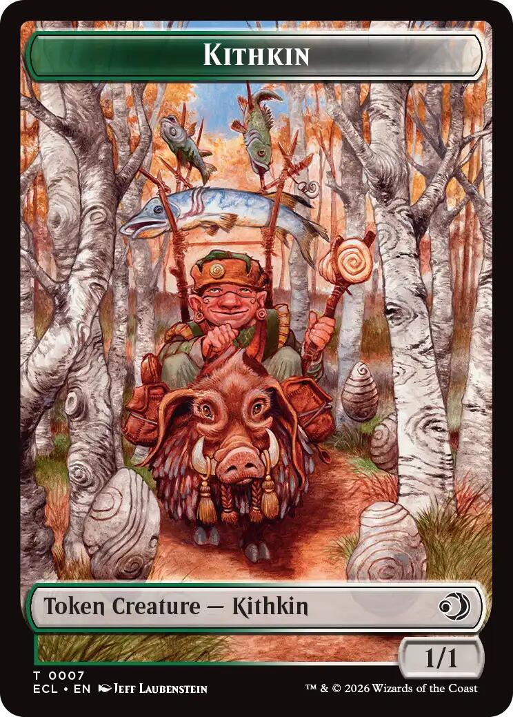 Kithkin // Treasure Double-Sided Token [Lorwyn Eclipsed Tokens] - Destination Retro