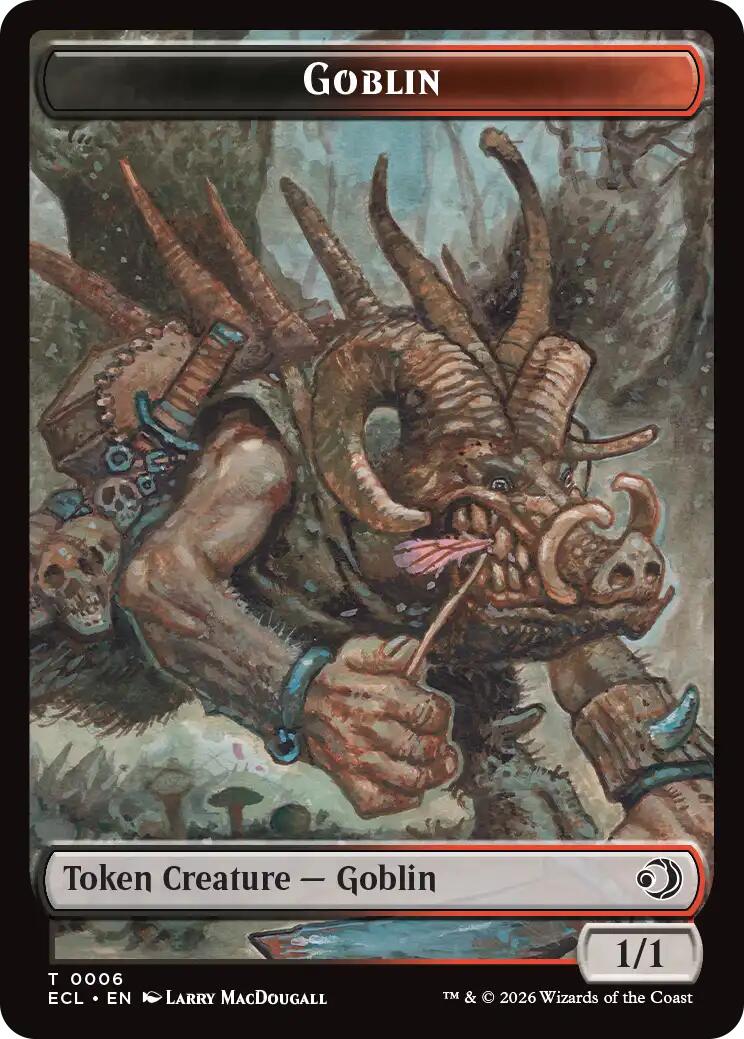 Faerie // Goblin Double-Sided Token [Lorwyn Eclipsed Tokens] - Destination Retro