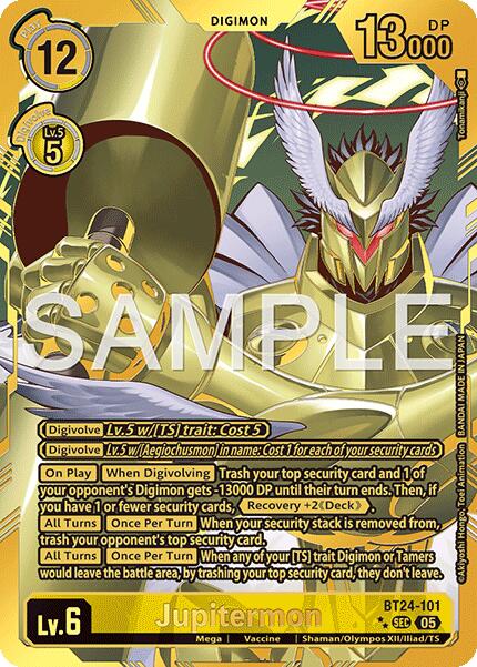 Jupitermon [BT24-101] (Rare Pull) [Time Stranger] - Destination Retro