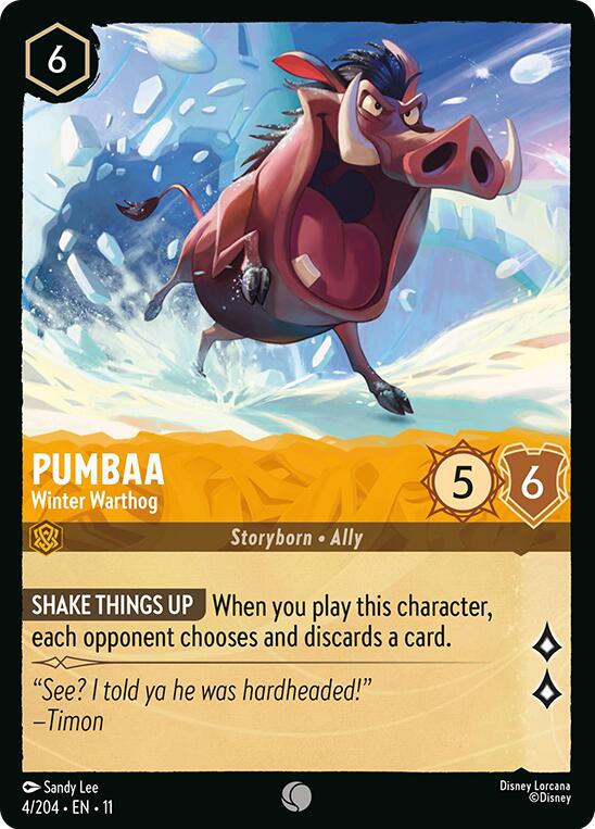Pumbaa - Winter Warthog (4/204) [Winterspell] - Destination Retro