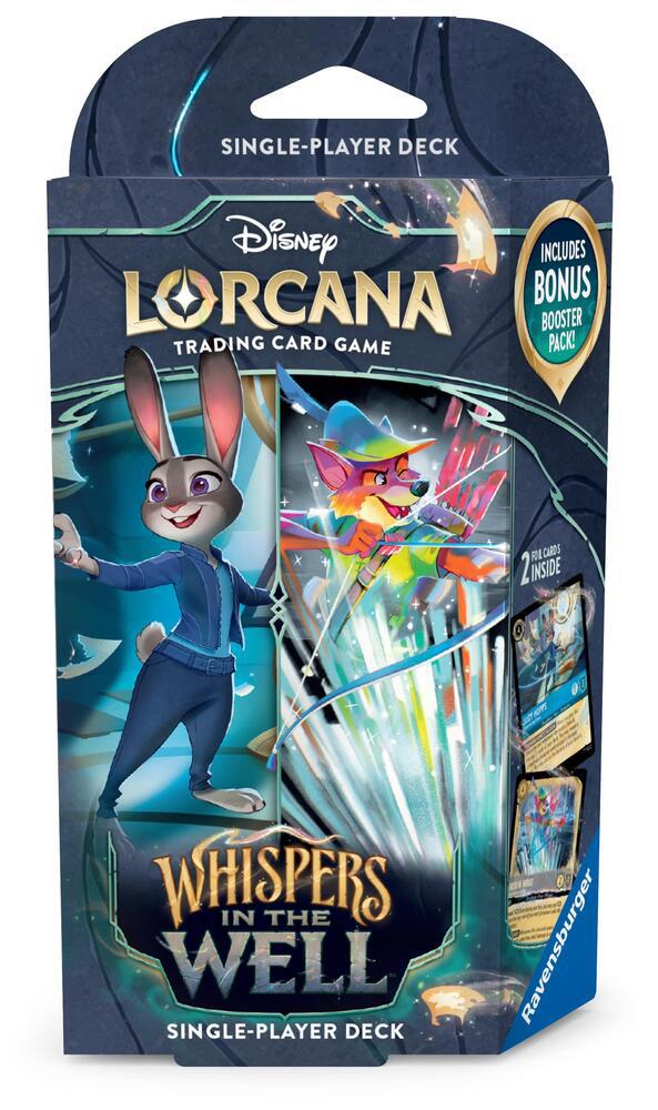 Disney Lorcana: Whispers in the Well - Starter Deck - Sapphire & Steel (Available November 7) - Destination Retro