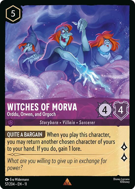 Witches of Morva - Orddu, Orwen, and Orgoch (57/204) [Winterspell] - Destination Retro