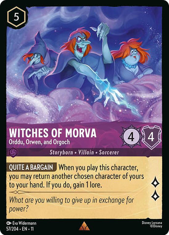 Witches of Morva - Orddu, Orwen, and Orgoch (57/204) [Winterspell] - Destination Retro