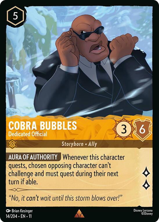 Cobra Bubbles - Dedicated Official (14/204) [Winterspell] - Destination Retro