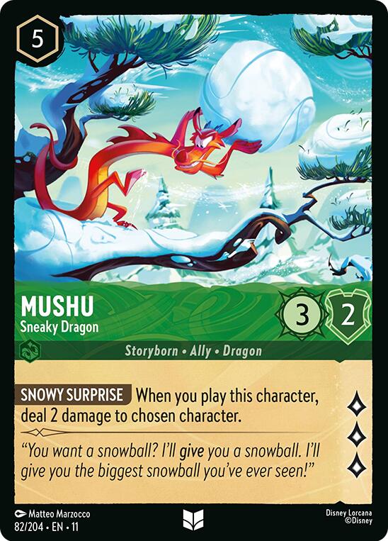 Mushu - Sneaky Dragon (82/204) [Winterspell] - Destination Retro