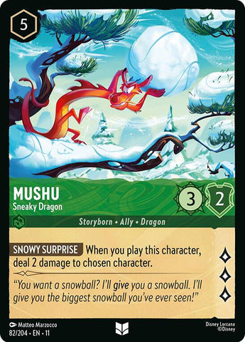 Mushu - Sneaky Dragon (82/204) [Winterspell] - Destination Retro