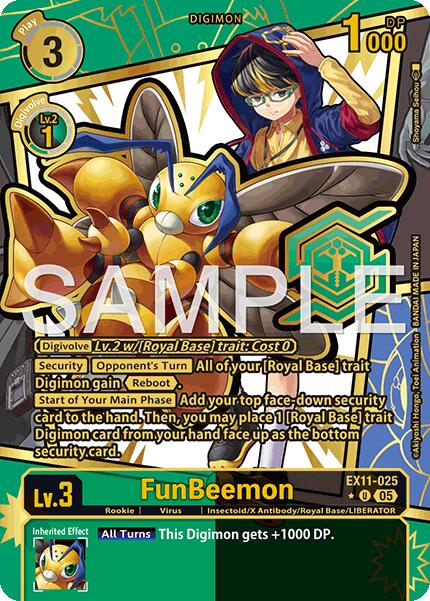 FunBeemon [EX11-025] (Rare Pull) [Dawn of Liberator] - Destination Retro
