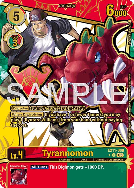 Tyrannomon [EX11-009] (Rare Pull) [Dawn of Liberator] - Destination Retro