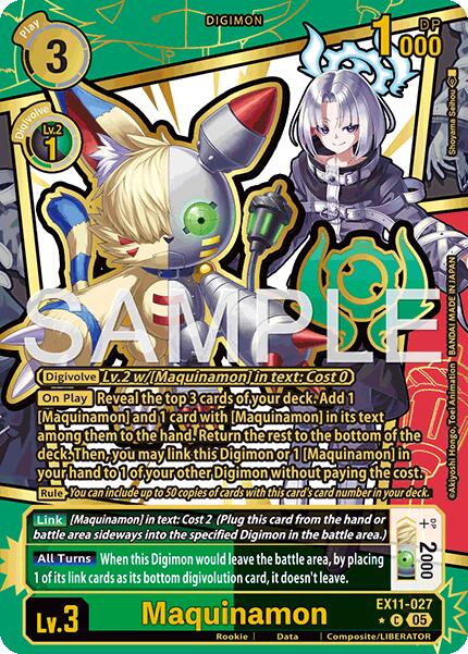 Maquinamon [EX11-027] (Rare Pull) [Dawn of Liberator] - Destination Retro