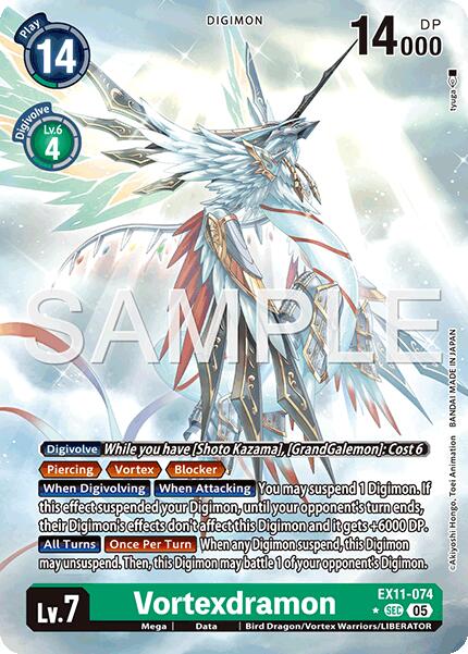 Vortexdramon [EX11-074] (Alternate Art) [Dawn of Liberator] - Destination Retro