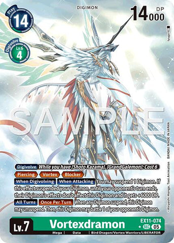 Vortexdramon [EX11-074] (Alternate Art) [Dawn of Liberator] - Destination Retro