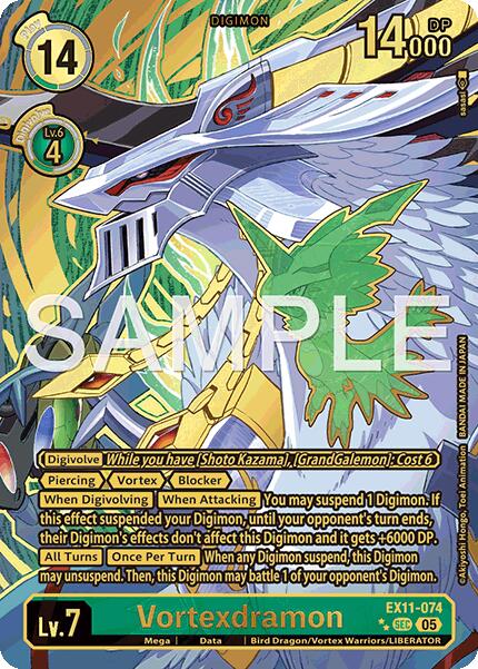 Vortexdramon [EX11-074] (Rare Pull) [Dawn of Liberator] - Destination Retro