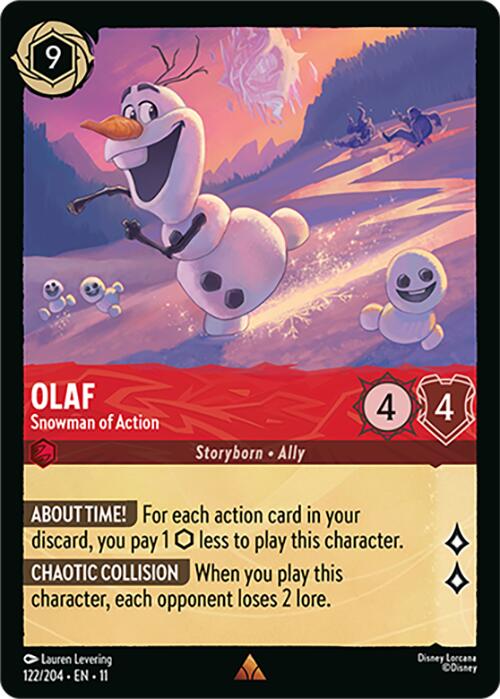Olaf - Snowman of Action (122/204) [Winterspell] - Destination Retro