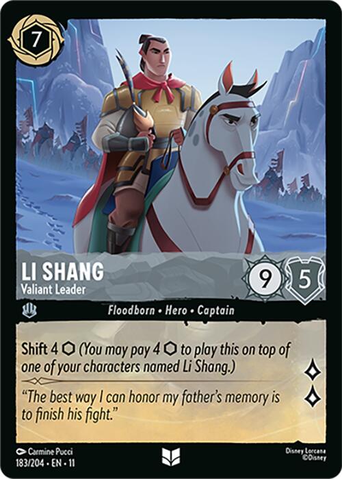 Li Shang - Valiant Leader (183/204) [Winterspell] - Destination Retro