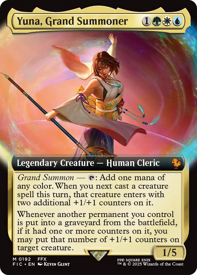 Yuna, Grand Summoner (Extended Art) [FINAL FANTASY Commander] - Destination Retro