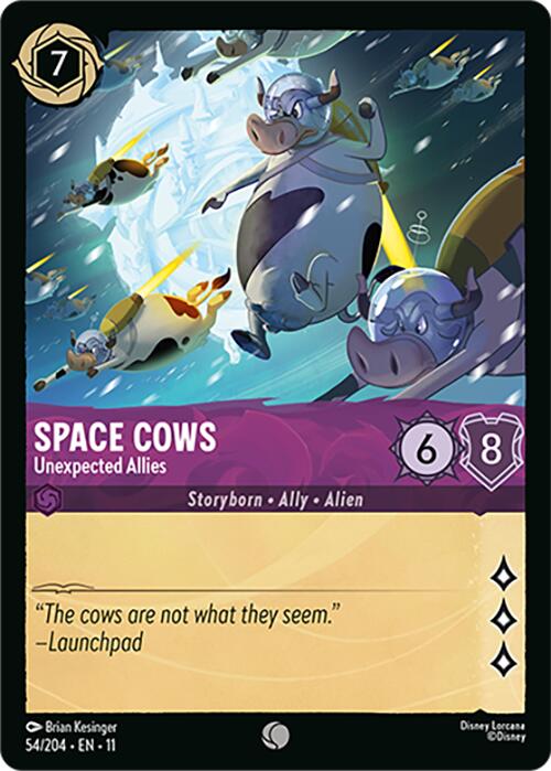 Space Cows - Unexpected Allies (54/204) [Winterspell] - Destination Retro