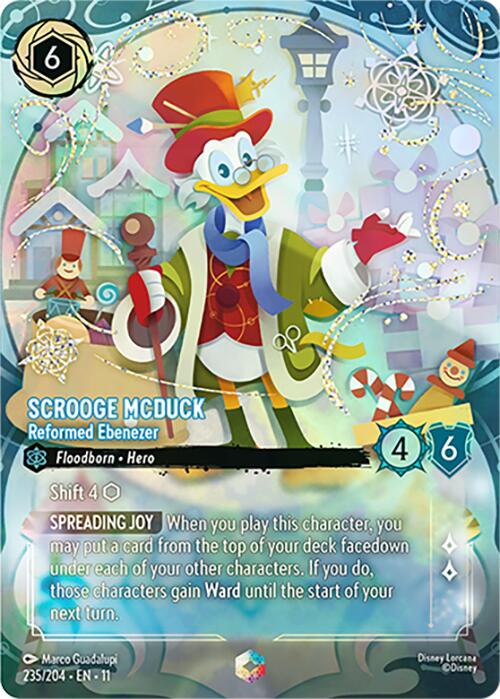 Scrooge McDuck - Reformed Ebenezer (Enchanted) (235/204) [Winterspell] - Destination Retro