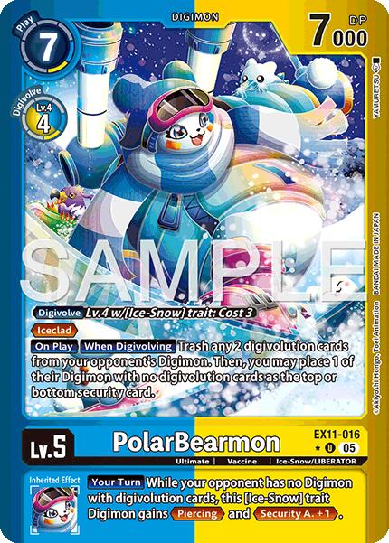 PolarBearmon [EX11-016] (Limited Foil) [Dawn of Liberator] - Destination Retro