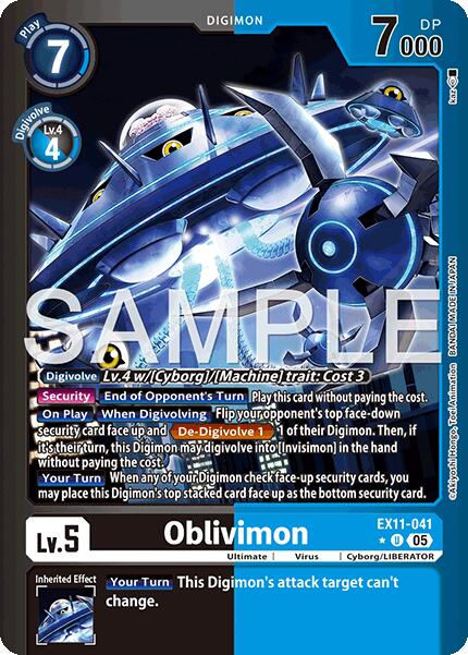 Oblivimon [EX11-041] (Limited Foil) [Dawn of Liberator] - Destination Retro