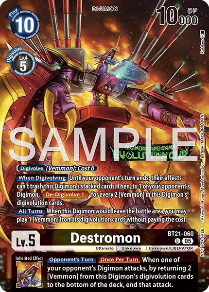 Destromon [BT21-060] (Evolution Cup 2026 Vol. 1 Participant) [World Convergence] - Destination Retro