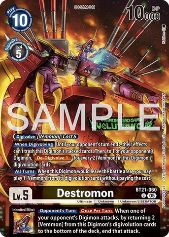 Destromon [BT21-060] (Evolution Cup 2026 Vol. 1 Participant) [World Convergence] - Destination Retro